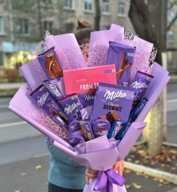 Buchet din dulciuri Milka (size XXL) #3