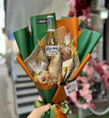 Buchet cu Corona Extra, Gustari la Bere si Peste Afumata